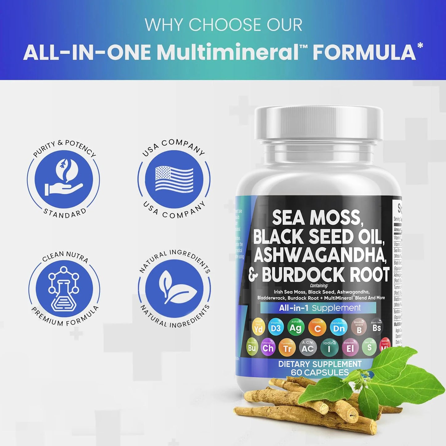 SuperHuman‎™ Sea Moss 16-in-1 Magic Blend