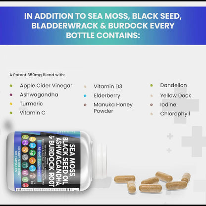 SuperHuman‎™ Sea Moss 16-in-1 Magic Blend