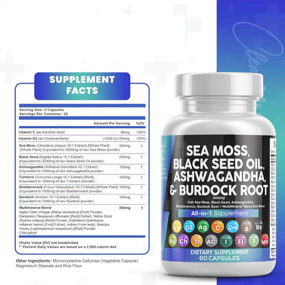 SuperHuman‎™ Sea Moss 16-in-1 Magic Blend